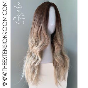 NEW Long Ombre Blonde Body Wave Synthetic Wig